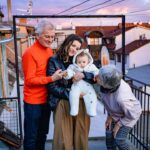 Rodinné focení s miminkem ne terase doma od fotografa pro Brno a Uherské Hradiště dioma