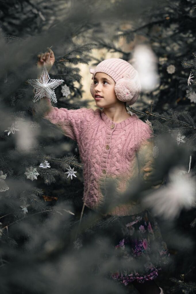 vánoční focení v lese v Brně