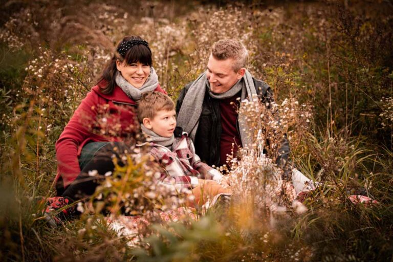 Podzimní rodinné focení v přírodě, Brno