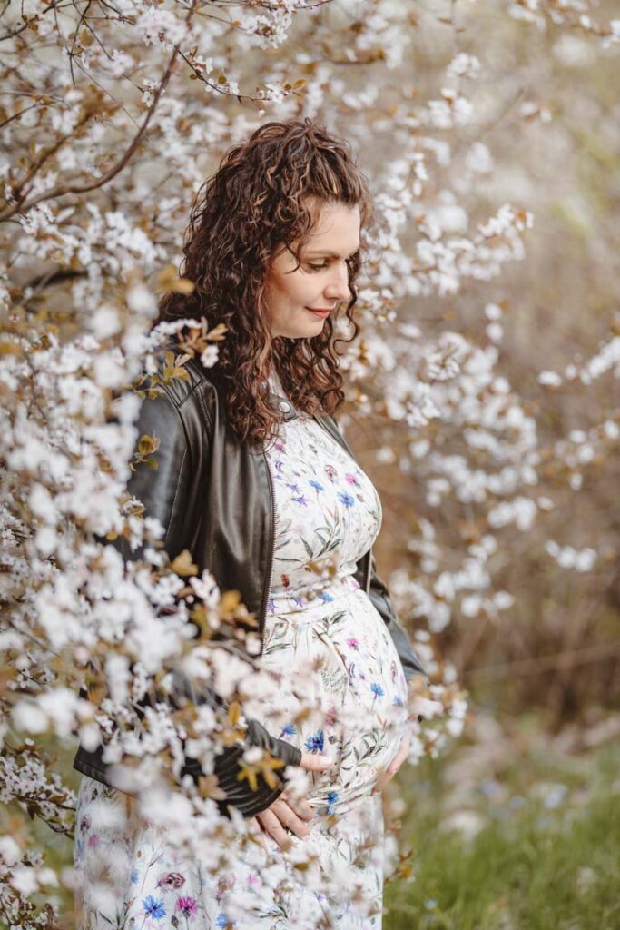 jarní těhotenské focení