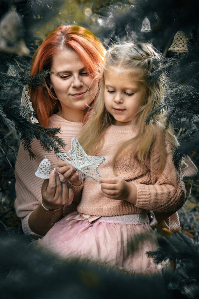 Vánoční focení v lese v Brně