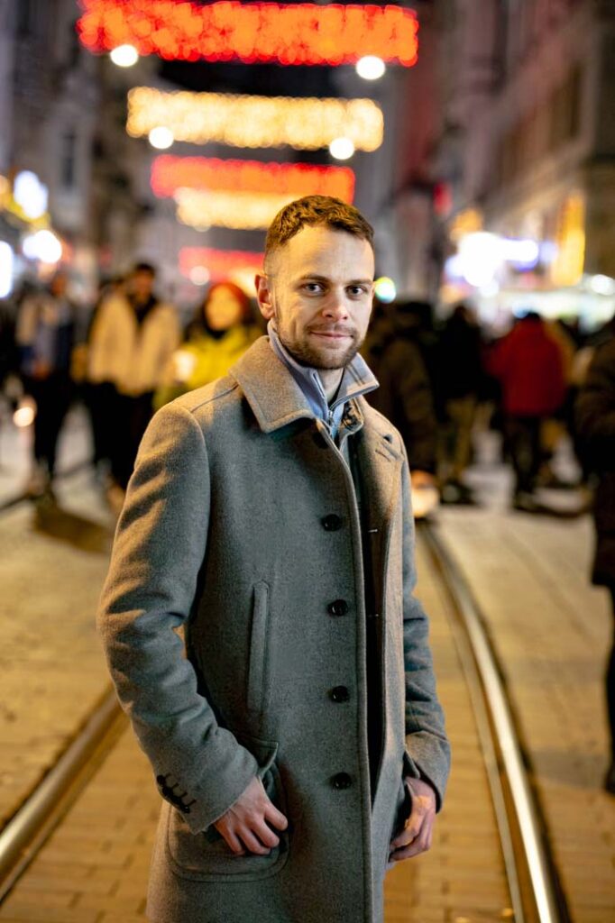 Vánoční focení v ulicích města Brno